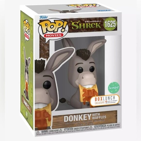 Shrek - Donkey with Waffles Scented BoxLunch Exclusive # 1625 Funko Pop - Picture 1 of 3